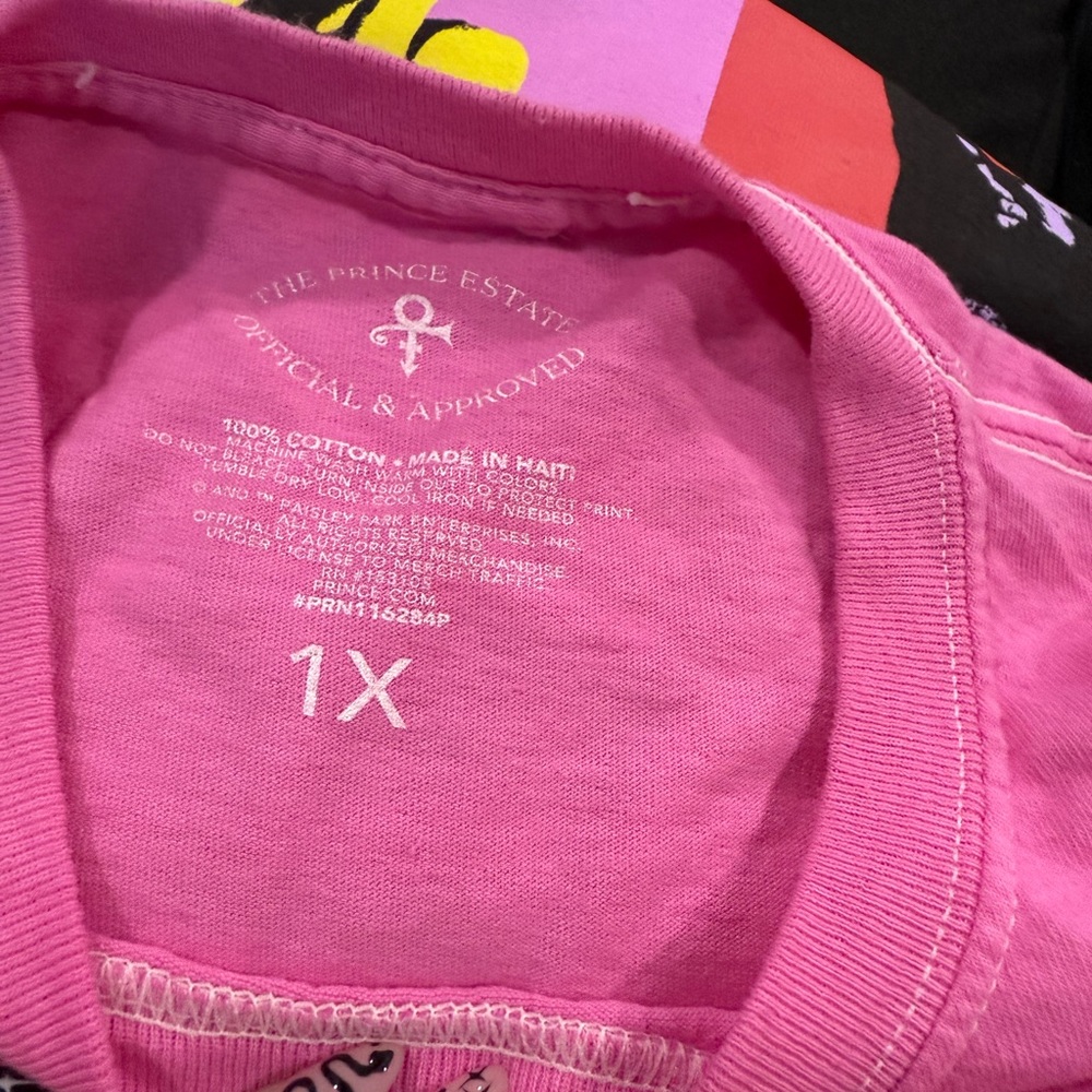 Prince multi-panel graphic unisex Size XL T-shirt Pink - Picture 3 of 3